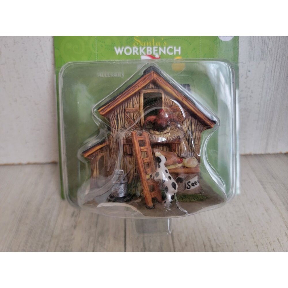 Santa's Workbench hen coop farm‎ dog village accessory xmas